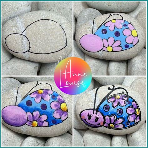 Painting Workshop, A Bug, To Be Happy, Rock Painting, Be Happy, Painted Rocks, Bugs, I Want, Rug