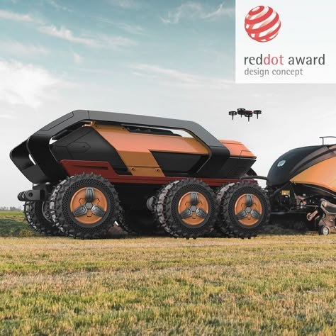 FS BEAST is an unmanned farming vehicle with a fuel supply system that bridges a variety of agricultural tools. . . . . . . . . #RedDotAward #DesignConcept #RedDotWinner #DesignAward #flora #fauna #gooddesign #designedby #ChenXiang-Yun #ChiuShih-Hsuan #HsuHui-Ying #Prof.LiKai-Chu #YangHong-Wei Farm Tools And Equipment, Agricultural Tools, Health Device, Agricultural Machinery, Farm Tools, Tracking Device, Flora Fauna, Vehicle Design, Flora And Fauna