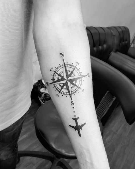 #compasstattoo #travel #explorepage #exploreworld🌍 #evileyeinkzone2.0 #ink #inkedup #inkfamily #blackink #costomtattoo #dmforqueries #ink #followforfollowback #followformoreposts #explorepage #goa #india Airplane Tattoo, Airplane Tattoos, Om Tattoo, Cute Tiny Tattoos, Goa India, Small Tattoos For Guys, Hand Tattoos For Guys, Compass Tattoo, Tiny Tattoos