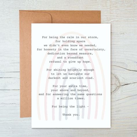 Thank You To Nurses After Delivery, Nurse Preceptor Thank You Note, Thank You Doctor Message, Thank You Baskets, Baby Delivery, Fertility Doctor, Brunch Food, Oncology Nursing, Thank You Quotes