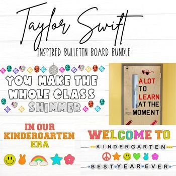 Themed Bulletin Boards, Teacher Appreciation Poster, Taylor Swift Inspired, Bulletin Board Sets, Meet The Teacher, Classroom Door, Product Listing, Bulletin Boards, Bulletin Board