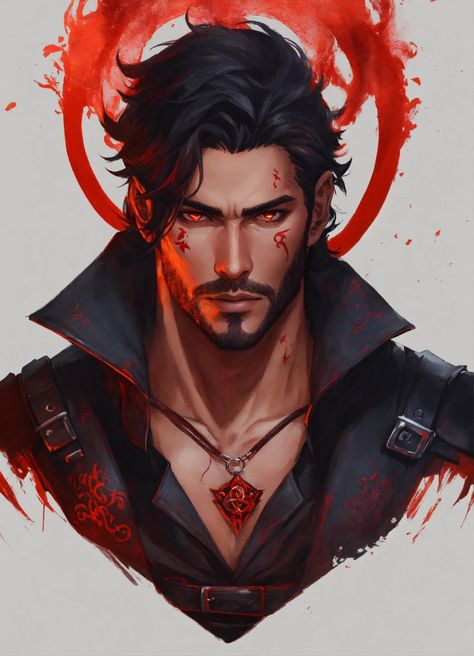 Blood Mage Character Design, Vampire Character Art Male, Male Vampire Art, Vampire Hunter Character Design, Vampire Art Male, Aiden Pierce, Hybrid Aesthetic, Male Pics, Vampire Character