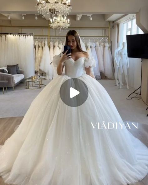 Vladiyan Royal Dresses on Instagram: "Amazing Cinderella ball gown - NB2323 from NEW BEGINNING collection ✨

#vladiyan #NewBeginningVladiyan" Cinderella Dress Wedding, Cinderella Ball Gown, Cinderella Ball, White Wedding Gown, Cinderella Dress, Satin Ball Gown, Wedding Dresses Cinderella, White Wedding Gowns, Royal Dresses