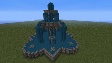 Big Fancy Fountain - Creative Mode - Minecraft Discussion - Minecraft Forum - Minecraft Forum Minecraft Statue, Minecraft Fountain, Minecraft Java Edition, Minecraft Statues, Minecraft Decoration, Minecraft Java, Minecraft Interior, Minecraft Interior Design, Minecraft House Plans