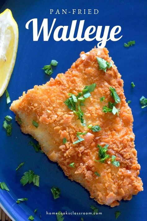 Panfish Recipes, Pickerel Recipes, Pan Fried Walleye, Entree Food, Fried Walleye, Frying Pan Recipes, Walleye Recipes, Walleye Fish, Fish Breading