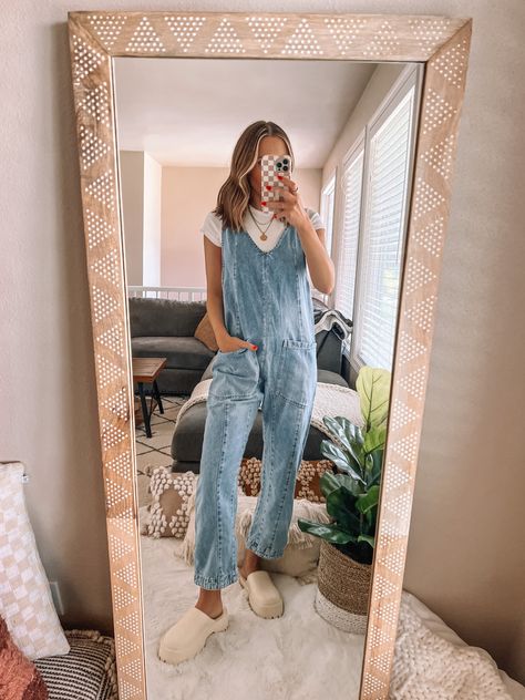 High Roller Jumpsuit curated on LTK High Roller Jumpsuit Outfit, Clog Outfit, Stretchy Jumpsuit, Free People Jumpsuit, High Roller, Teacher Outfit, Jumpsuit Outfit, Teacher Style, Teacher Outfits