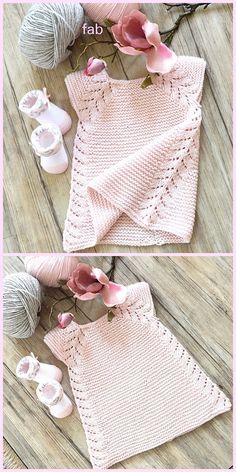 Dress Knitting Pattern, Dress Knitting, Knit Baby Dress, Seamless Top, Crochet Baby Clothes, Easy Knitting Patterns, Knitting Girls, Down Dress, Knitting For Kids