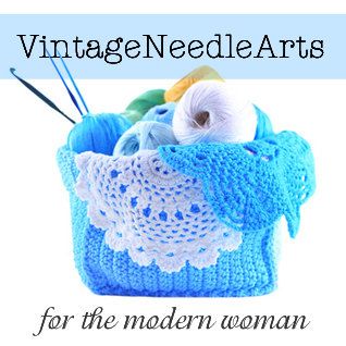 VintageNeedleArts: Download Crochet Patterns & Knitting Patterns Free Crochet Spa Set Pattern, Lavender Chair Crochet Patterns, Crochet Doll Bed Purse, Yarn Basket, Big Basket, Big Yarn, Crochet Basket Pattern Free, Rug Yarn, Crochet Basket Pattern