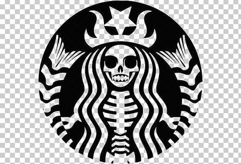 Skeleton Starbucks Logo, Starbucks Logo Svg Free, Halloween Starbucks Logo, Starbucks Shirt Ideas, Starbucks Logo For Cricut, Pink Cricut Projects, Halloween Starbucks Cup Vinyl, Starbucks Logo Art, Starbucks Logo Drawing