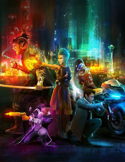 Shadowrun Game, Starship Concept, Rave Gear, Detective Fiction, Space Oddity, Cyberpunk Anime, Neon Nights, Modern Fantasy, High Fantasy