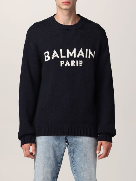 Shop or share your style of the product on ModeSens! Sweater Balmain Merino Wool SweaterComposition: 100 Af Balmain Sweater, Balmain Men, Olivier Rousteing, Paris Logo, Balmain Paris, Pierre Balmain, Cozy Pullover, Pull Sweat, Half Zip Sweaters