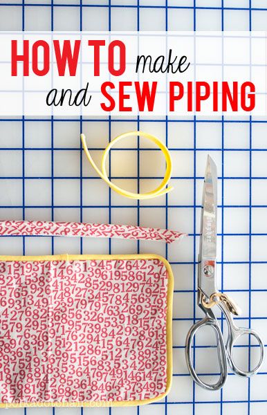 How to make and sew piping Sew Piping, Sewing Piping, Polka Dot Chair, Sewing 101, Beginner Sewing Projects Easy, Sewing Needle, Sewing Blogs, Sewing Lessons, Sewing Projects For Beginners