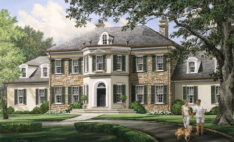 Dream House Drawing, Colonial Mansion, Mansion Exterior, Huge Houses, Villa Di Lusso, Mansion Floor Plan, Sims 4 House Plans, Houses Mansions, Old Mansions