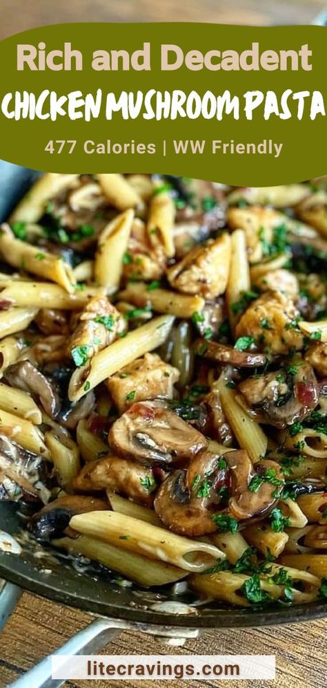 Creamy Pasta With Chicken Recipes, Chicken With Broccoli And Mushrooms, Healthy Chicken Pasta Recipes Dairy Free, Chicken Pasta Recipes Non Dairy, Chicken Mushroom Asparagus Pasta, Non Dairy Chicken Pasta Recipes, Chicken Mushroom Pasta Healthy, Chicken Pasta Recipes With Mushrooms, Chicken Mushroom Broccoli Pasta Recipes