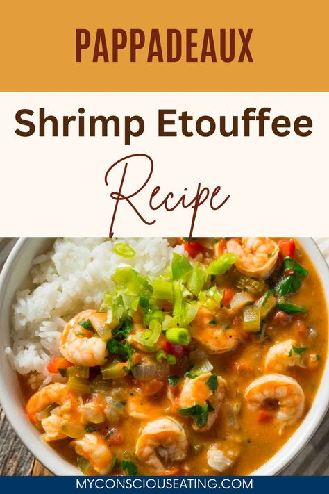 Pappadeaux Shrimp Etouffee mixed in a bowl Pappadeaux Shrimp Etouffee Recipe, Pastalaya Recipe, Pappadeaux Recipe, Pappadeaux Seafood, Etouffee Recipe, Shrimp Etouffee, New Orleans Recipes, Fluffy Rice, Cajun Creole Recipes