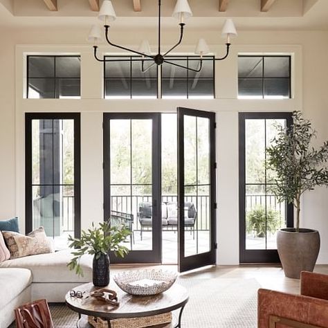 Replacement Doors - Info & Options from Your Local Pella Branch French Door Design, Big Windows Living Room, French Doors Living Room, Exterior French Doors, French Doors Exterior, Living Room Door, French Doors Patio, Sliding Patio Doors, Living Room Windows