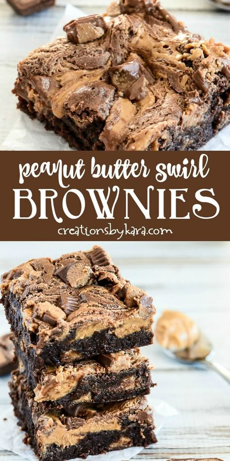 Peanut Butter Swirl Brownies, Cookie Dough Cake, Chocolate Peanut Butter Desserts, Swirl Brownies, Peanut Butter Desserts, Peanut Butter Brownies, Best Brownies, Reeses Peanut Butter, Butter Recipes