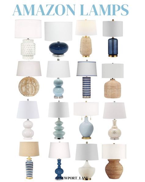 The best Amazon lamps, perfect for adding to your coastal home decor! Beach House Bedside Lamps, Floor Lamp Coastal Living Room, Modern Coastal Decor Table Lamps, Amazon Lamps, Boho Coastal Bedside Lamps, Entryway Table Lamp Coastal, Bedroom Side Lamps, Coastal Lamps, 2025 Inspiration