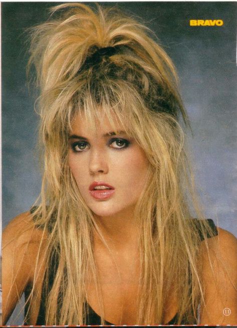 Mandy Smith, 80s Hair And Makeup, 1980s Hair, Rocker Hair, 80s Celebrities, 80s Hair Bands, 80s Hair, Gentlemen Prefer Blondes, Hair Catalog