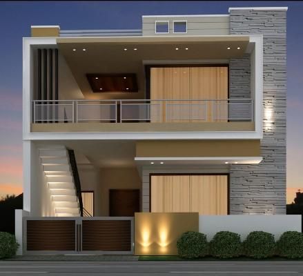 Simple Elevation, Home Designs Exterior, House Pics, Indian House, Backyard Design Layout, Two Story House, Outer Design, Front Gate, Front Elevation Designs