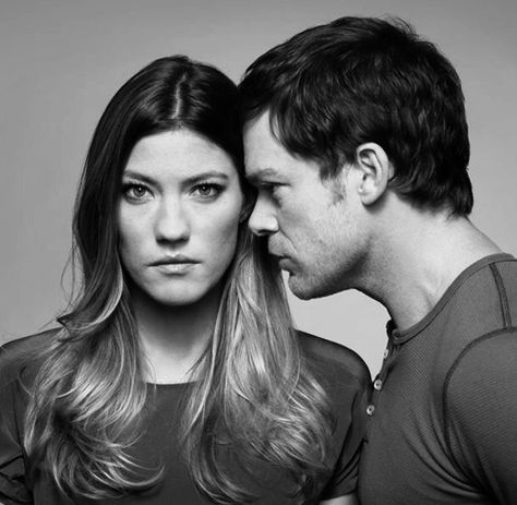 Jennifer Carpenter and Michael C Hall Jennifer Carpenter, Michael C Hall, Dexter, Beautiful People, Couple Photos, Tv, Stars, Quick Saves