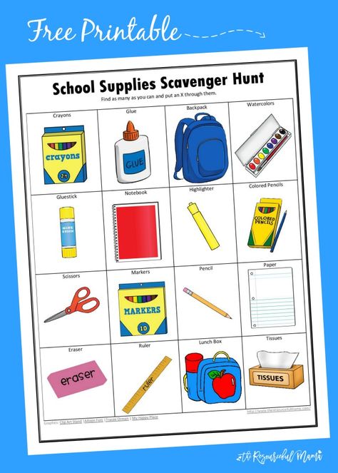 This free printable school supplies scavenger hunt get kids excited about returning to school and keep them engaged while shopping for back to school supplies. Printable School Supplies, Back To School Scavenger Hunt, College School Supplies List, School Supplies For Kids, School Scavenger Hunt, School Supplies Highschool, School Supplies For Teachers, Printable School, College School Supplies