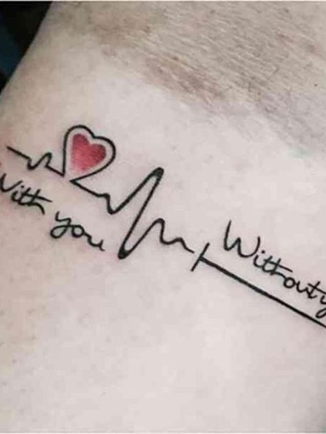 #tattoodesignforwomen #tattoodesigns #tattooimages #simpletattoos #wristtattooideas #backtattoogirl  #tattoodesignsforgirls #simpletattoodesigns #simpletattoodesignsforhand #easytattoodesignsforhands Tatuaje Ekg, Ekg Tattoo, Heartbeat Tattoo Design, Artists Tattoos, Motivational Tattoos, Love Quote Tattoos, Inspiring Quote Tattoos, Tattoo Quotes For Men, Tatuagem Masculina Pequena