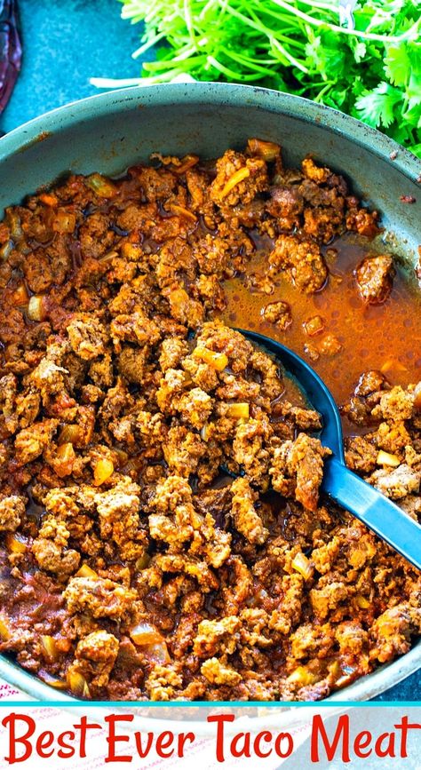 Best Ever Taco Meat Thursday Recipes Dinners, Taco Dinners, Spicy Recipes Easy, Sausage Tacos, Mexican Meat, Taco Filling, Taco Meat Recipes, Dried Chili Peppers, Spicy Tacos