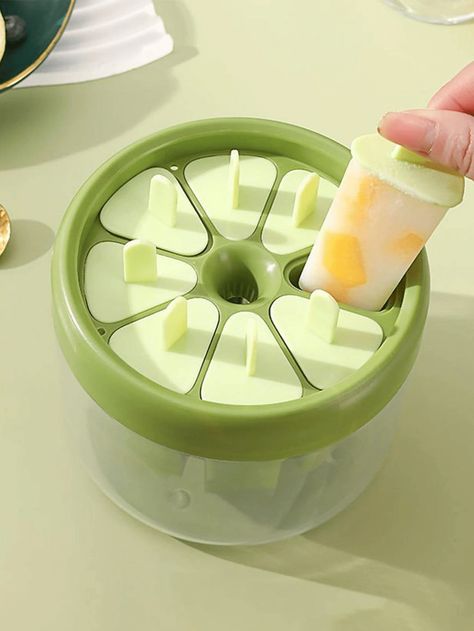 1pc PP Popsicle Mold, Modern Green Ice Pop Mold For KitchenI discovered amazing products on SHEIN.com, come check them out! Ice Cream Mold, Ice Pop Molds, Homemade Popsicles, Stoneware Dinnerware Sets, Popsicle Molds, Ice Pop, Small Closet Organization, Small Closet, Stoneware Dinnerware