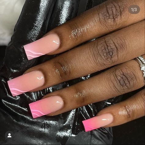 Beginner Nail Designs, Ombre Gel Nails, Gel Toe Nails, Lilac Nails, French Tip Acrylic Nails, Ombre Nail Designs, Short Square Acrylic Nails, Long Square Acrylic Nails, Acrylic Nails Coffin Short