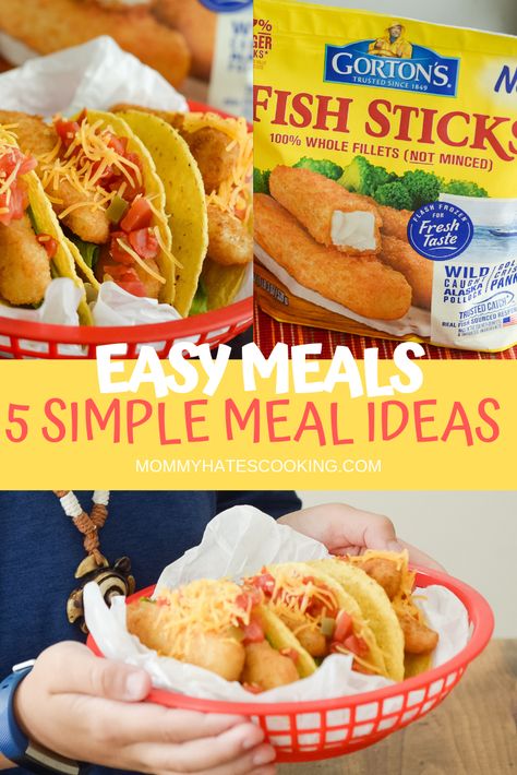 Make mealtime easy with these 5 Easy Meal Ideas with Gorton's Fish Sticks! Each of these meal ideas is simple to get the kids in the kitchen to help with! #AD #TrustGortons #EasyMeals #MealTime #KidsintheKitchen What To Make With Fish Sticks, Fish Stick Meal Ideas, Fish Stick Dinner Ideas Meals, Fish Sticks Dinner Sides, Recipes Using Fish Sticks, Fish Sticks Dinner, Fish Stick Recipes, Recipes With Fish Sticks, Lent Meals