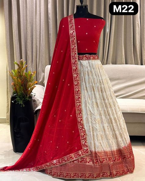 New launching superhit collection*🌸 *Lehenga :: Pure viscose zari, dyeble fabric with zecard orignal zari in whole lehenga with canvas with lining* *Size :: Length 41+. Semi stich * *Blouse: blouse Material viscose zecard* *Dupatta: 2.50 mtr Pure Viscose silk & super Design Zecard duptta* Flair — 3.50 mtr semi stich WhatsApp 6377811829 Jaipuri Lehenga, Gota Patti Lehenga, Rajasthani Lehenga, Bandhani Lehenga, Blouse Material, Traditional Fashion, Lehenga, Product Launch, Vibrant Colors