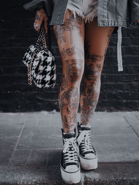 Sammi Jefcoate, Leg Tattoos Women, Knee Tattoo, Leg Sleeves, Tattoo Life, American Traditional Tattoo, Dope Tattoos, American Traditional, Piercing Tattoo