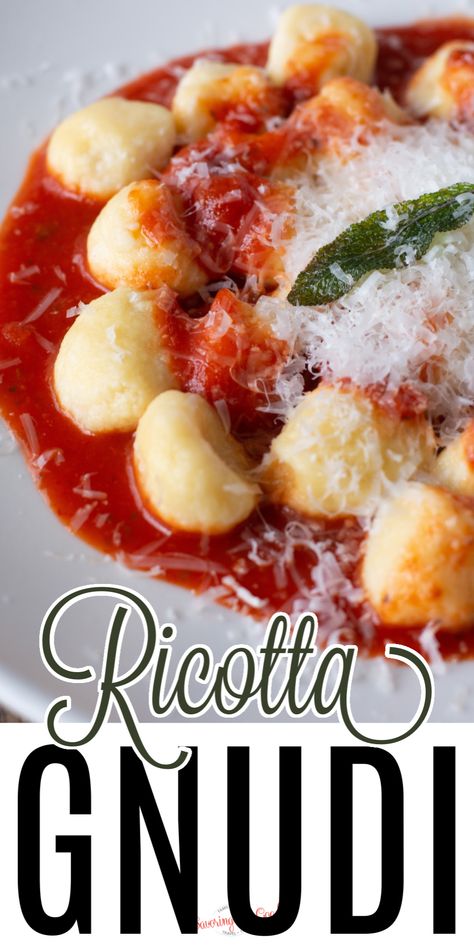 Gnudi are delicate, pillowy dumplings of ricotta cheese, four, egg york and salt, similar to their cousin gnocchi but made with ricotta cheese instead of cooked potato. Also known as ricotta gnocchi, they can easily be made gluten-free. Toss with your favorite marinara sauce or saute them with brown butter and sage and you have a delicious meal in under 30 minutes. Ricotta And Potato Gnocchi, Gluten Free Gnudi, Gluten Free Ricotta Gnocchi, Gnocchi With Ricotta Cheese, Ricotta Stuffed Gnocchi, Things To Make With Ricotta, Riccota Gnocchi Recipe, Ricotta Gnocchi Recipes Homemade, Riccota Cheese Recipes Dinners