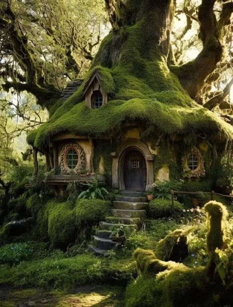 Lewis Aesthetic, Casa Do Hobbit, Casa Fantasy, Fairytale Houses, Supraviețuire Camping, Casa Hobbit, Fairytale House, Forest Cottage, Storybook Homes