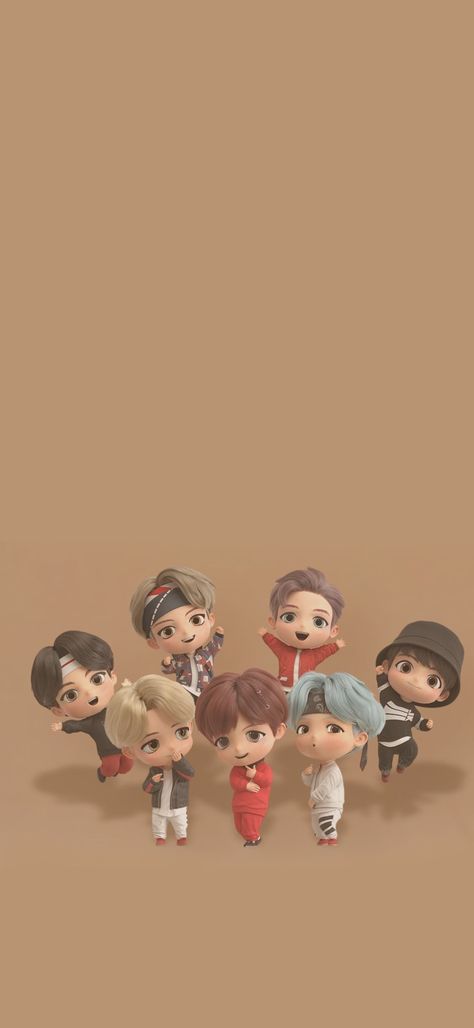 Tiny Tans Aesthetic Wallpaper, Tiny Tan Wallpaper Aesthetic, Bts Cartoon Pic, Bts21 Wallpaper, Bts Tiny Tan Wallpaper, Bts Cartoon Wallpaper, Tinytan Wallpaper, Tan Wallpapers, Tiny Tan Wallpaper