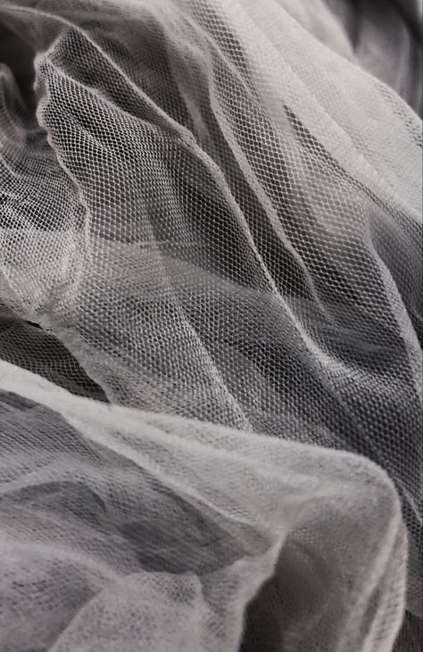 grey tulle & fabric Tulle Fabric Texture, Tulle Aesthetic, Textiles Aesthetic, Tulle Texture, Concept Models Architecture, Raw Color, Fabric Photography, Tulle Material, White Tulle