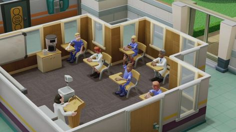 Two Point Hospital Console Release Date Finally Announced Two Point Hospital, Animal Crossing Hospital Examination Room, Sims 4 Hospital Lot Trait, Sims4 Hospital Mod, Hospital Games, Nintendo Store, Hospital Infrastructure, Simulation Games, Release Date