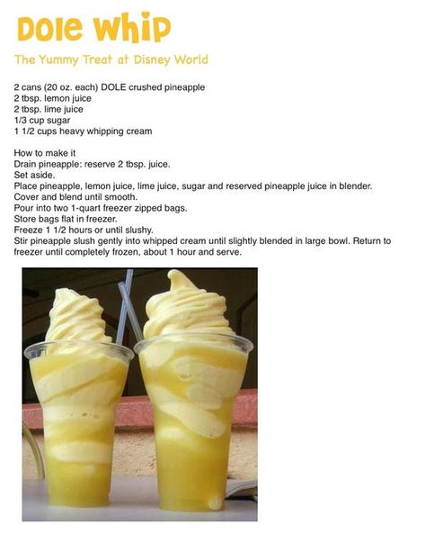 Sorbet recipes, Dessert recipes easy, Yummy food dessert Disneyland Dole Whip, Dole Whip Recipe, Famous Recipes, Sorbet Recipes, Dole Whip, Fall Party, Cream Recipes, Frozen Desserts, Perfect World