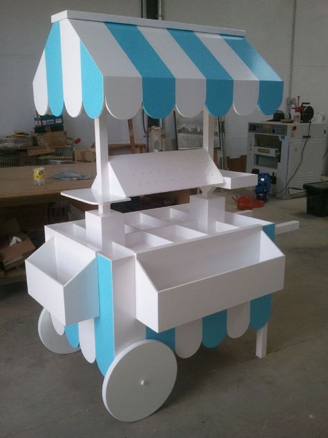 Bar Deco, Candy Car, Candy Stand, Sweet Carts, Ice Cream Cart, Candy Cart, Flower Cart, Kraf Diy, Candy Table