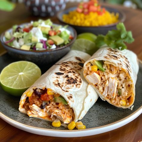 Dive into the flavors of Mexico with these easy Chicken and Bean Burritos, a quick and satisfying meal perfect for any day of the week. Loaded with juicy Burrito Chicken Recipe, Costco Rotisserie Chicken Recipes, Costco Rotisserie Chicken Recipe, Bean Burritos Recipe, Greek Chicken Pita, Burrito Recipe Chicken, Costco Rotisserie Chicken, Chicken Main Dish Recipes, Chicken Recipes For Dinner