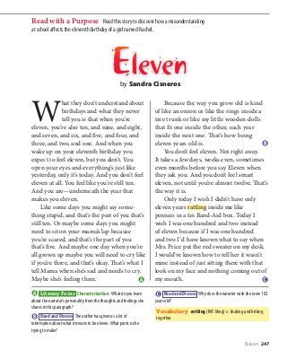 Eleven reading and activities Signposts Notice And Note, Notice And Note Signposts Middle School, Notice And Note Signposts, Sixth Grade Reading, Story Guide, Future Educator, 8th Grade Reading, Reading School, Sandra Cisneros