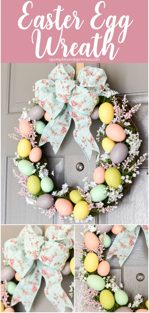 Easter Egg Wreath Diy, Gravesite Decorations, Making Easter Eggs, Egg Wreath, Easter Wreath Diy, Easter Egg Wreath, Easter Eggs Diy, Wreath Easter, Easter Centerpieces