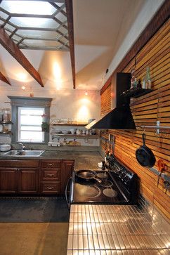 Exposed Lathe Design Ideas, Pictures, Remodel, and Decor Lathe Wall Exposed, Farm Bathroom Ideas, Wabi Sabi Kitchen, Old Home Remodel, Hobbit House, Commercial Architecture, Mediterranean Home, Tap Room, Small Living