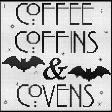 Witchy cross stitch pattern Witchy Sleeve, Goth Cross Stitch, Pixel Macrame, Witchy Cross Stitch, Diy Projects Gifts, Fair Isle Knitting Patterns, Crochet Clothing And Accessories, Pixel Pattern, Crochet Tapestry