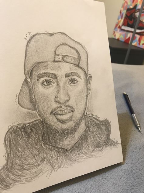 #sketch #tupac #drawing #pencil #art #paper #black #blackart 2pac Drawing Easy, Tupac Drawing Sketches, Tupac Drawing Easy, Tupac Sketch, Nas Drawing, Paul Walker Drawing, Tupac Drawing, Drawing Pencil Art, Spongebob Faces