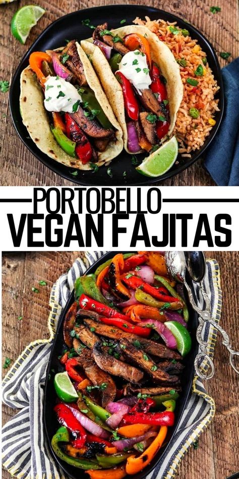 Desert Boards, Fajita Sauce, Healthier Dinners, 2023 Meals, February Recipes, Vegan Fajitas, Meatless Mains, Smoothies Vegan, Vegetarian Recipes Dinner Healthy