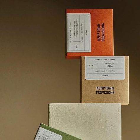 G . F Smith on Instagram: "@colorplan_papers Real Grey, Cobalt, Harvest, Mid Green, Claret and Rust 270gsm for @kemptownprovisions' soap packaging. Designed by @makefuture.co and produced by @generationpress." Colorplan Papers, Colorplan Paper, Typography Packaging, Coffee Box, Natural Bar Soap, Soap Packaging, Beverage Packaging, Pink Grapefruit, Graphic Design Projects