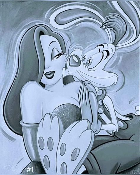 Chicano Drawings Love, Jessica Rabbit Drawing, Jessica Rabbit And Roger Rabbit, Chicano Art Style, Chicano Cartoon Art, Chicano Drawing, Chicano Love Art, Jessica Rabbit Cartoon, Jessica And Roger Rabbit