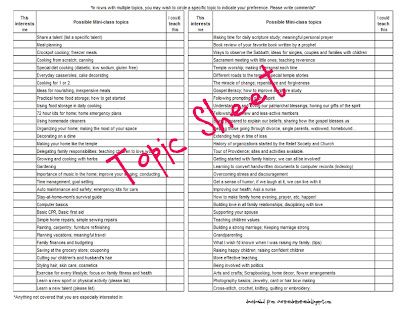 Talent and Interest Survey Lds Relief Society Activities, Interest Inventory, Interest Survey, Rs Activities, Relief Society Birthday, Relief Society Lessons, Lds Relief Society, Relief Society Activities, Personal Prayer